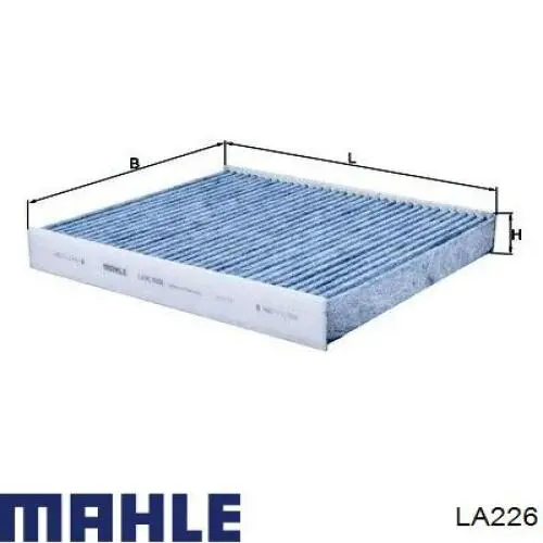Купить LA226 Mahle Original Фильтр салона угольный