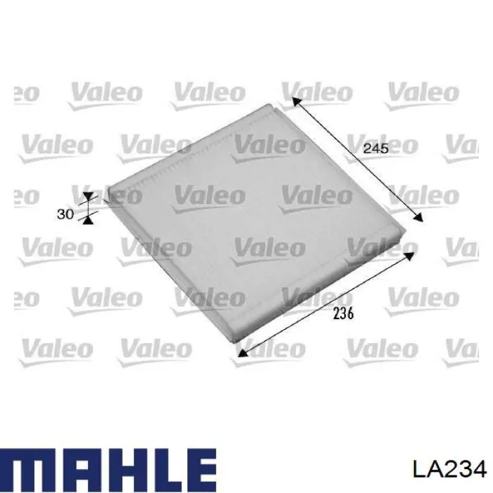 Купить LA234 Mahle Original Фильтр салона угольный