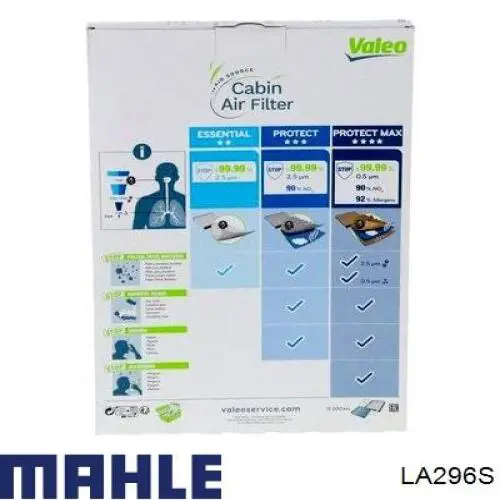 LA296S Mahle Original Внутрисалонный фильтр