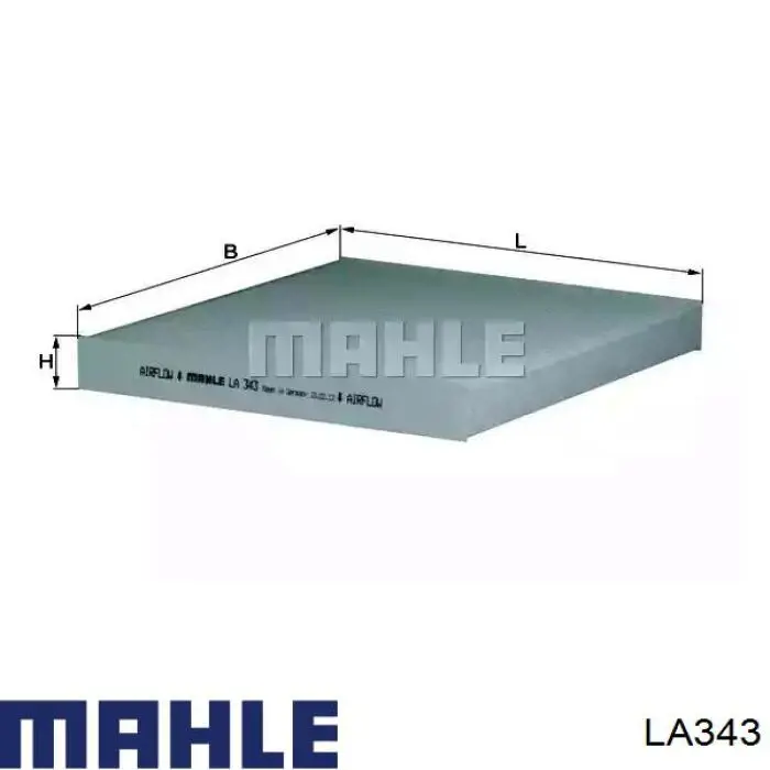 LA343 Mahle Original Внутрисалонный фильтр