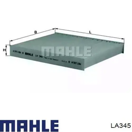 Фильтр салона LA345 Mahle Original