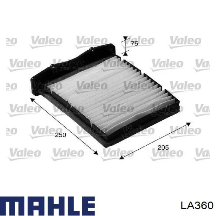 Фильтр воздушный отопителя Mahle Original LA360 цена, от 21.98 USD