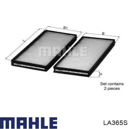 Фильтр салона LA365S Mahle Original