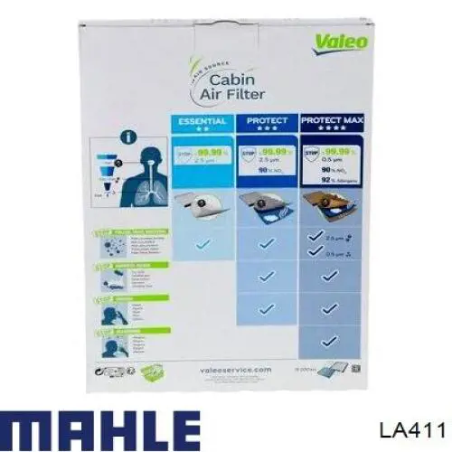 Купить LA411 Mahle Original Фильтр салона угольный