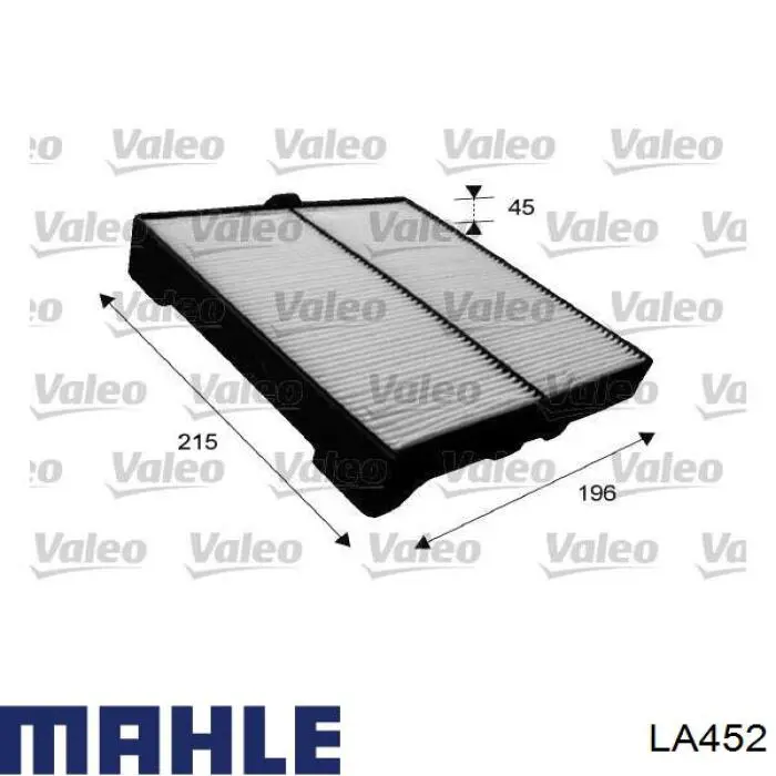 Фильтр воздушный отопителя Mahle Original LA452 цена, от 6.33 USD