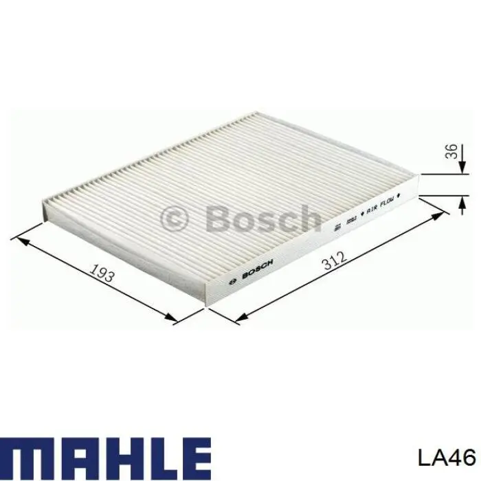 Купить LA46 Mahle Original Фильтр салона угольный