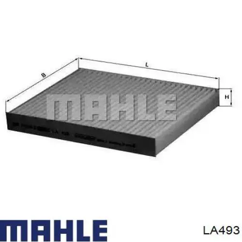 Фильтр воздушный отопителя Mahle Original LA493 цена, от 6.80 USD