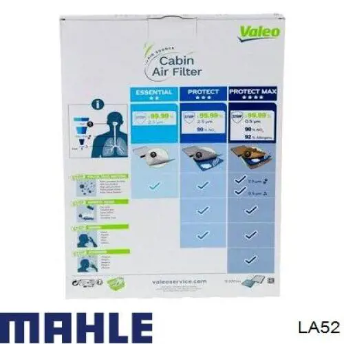 LA52 Mahle Original Внутрисалонный фильтр