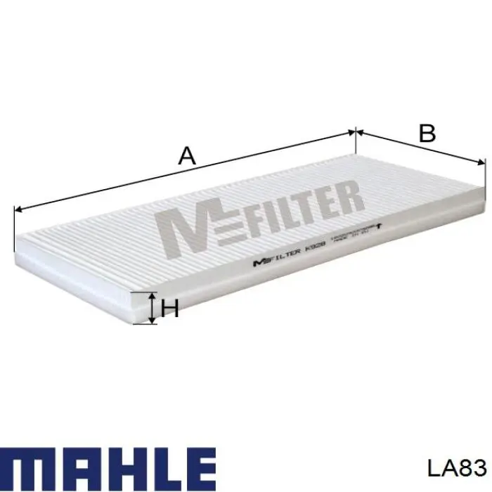 Фильтр воздушный отопителя Mahle Original LA83 цена, от 15.09 USD