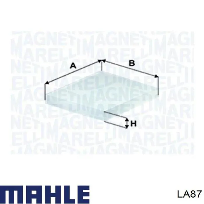 Фильтр салона LA87 Mahle Original