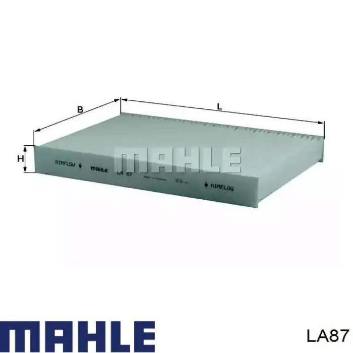 Фильтр воздушный отопителя Mahle Original LA87 цена, от 4.23 USD