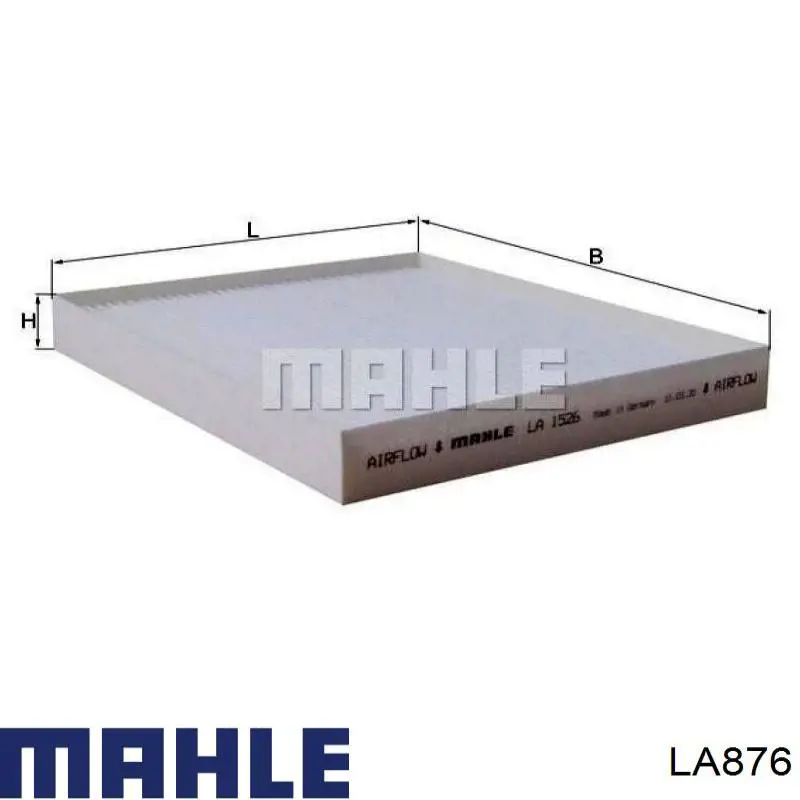 Купить LA876 Mahle Original Фильтр салона угольный