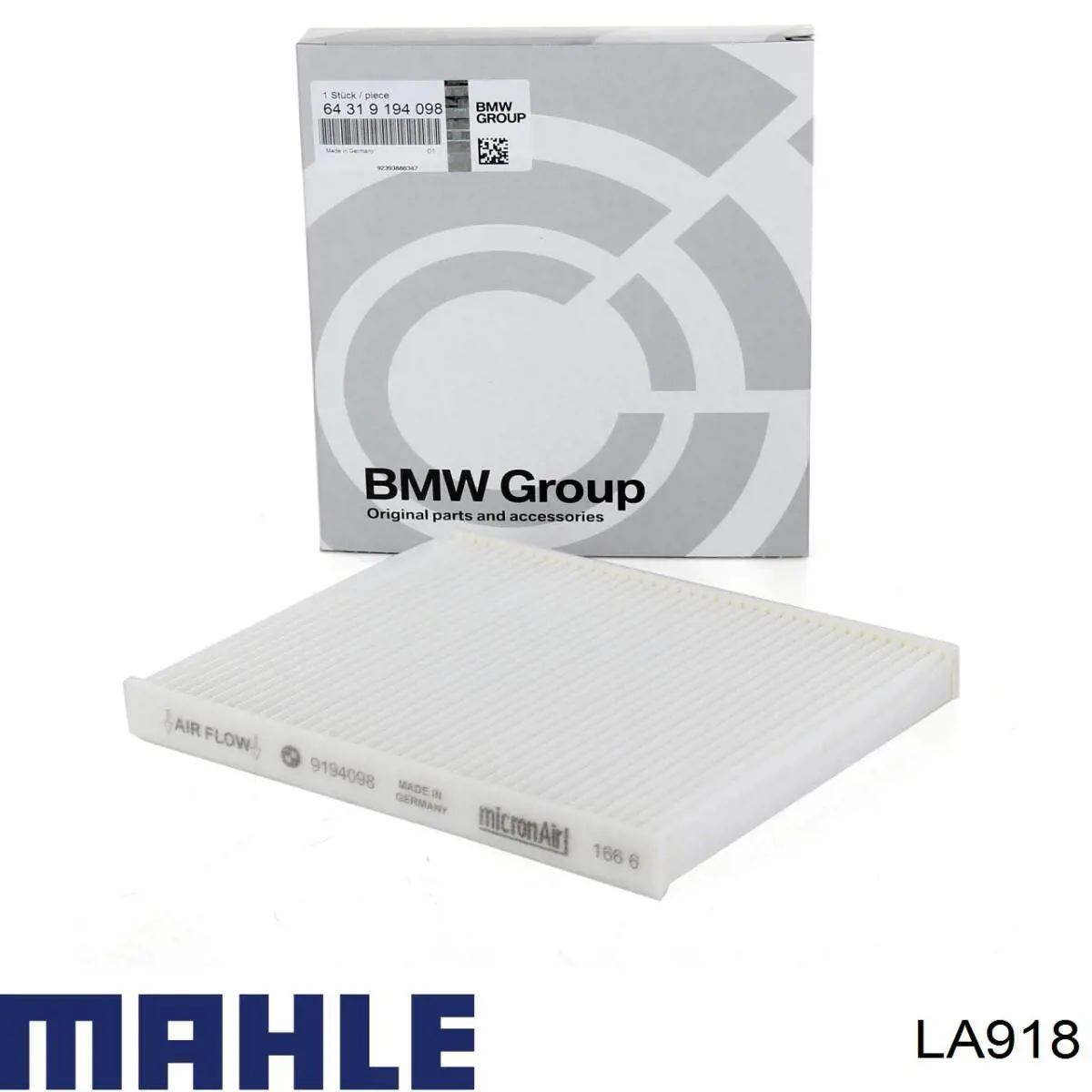 LA918 Mahle Original Внутрисалонный фильтр