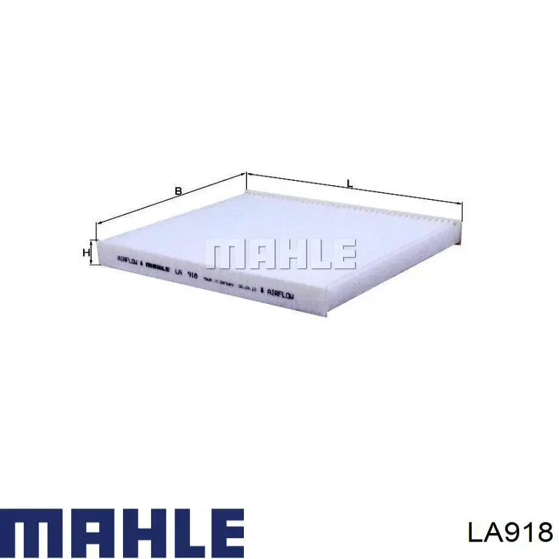 Фильтр воздушный отопителя Mahle Original LA918 цена, от 23.86 USD