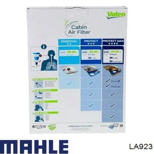 Купить LA923 Mahle Original Фильтр салона угольный