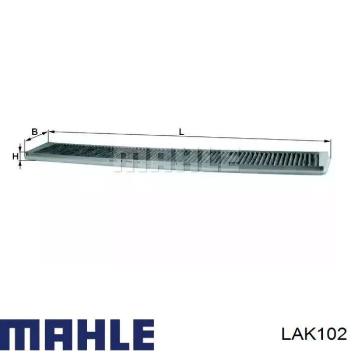 LAK102 Mahle Original фильтр салона