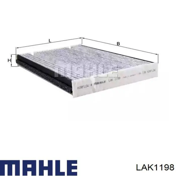 Фильтр салона LAK1198 Mahle Original