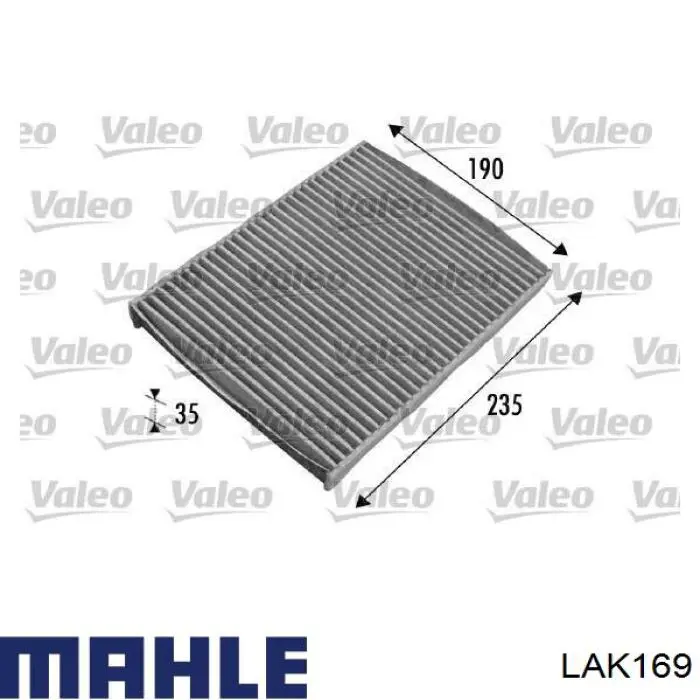 Купить LAK169 Mahle Original Фильтр салона угольный