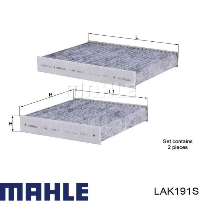 Фильтр салона LAK191S Mahle Original