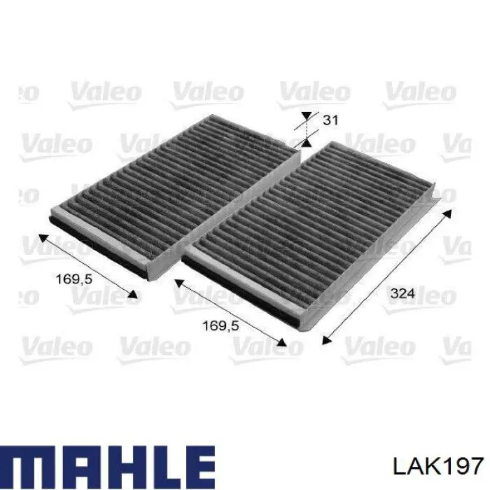 Фильтр салона LAK197 Mahle Original