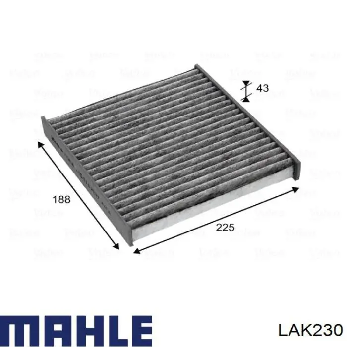 Фильтр салона LAK230 Mahle Original
