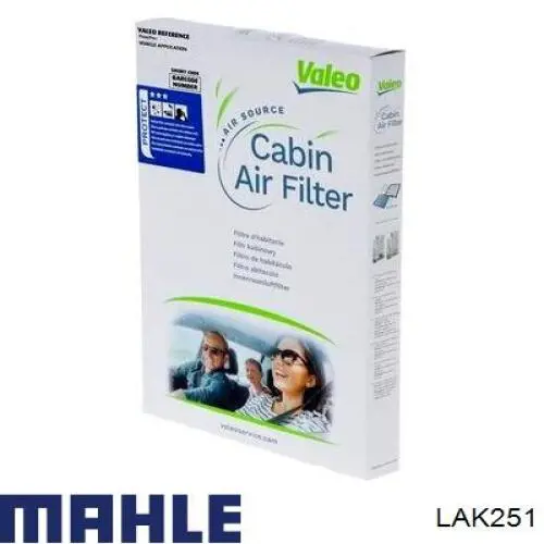 Купить LAK251 Mahle Original Фильтр салона угольный