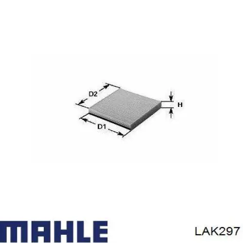Воздушный фильтр салона Mahle Original LAK297