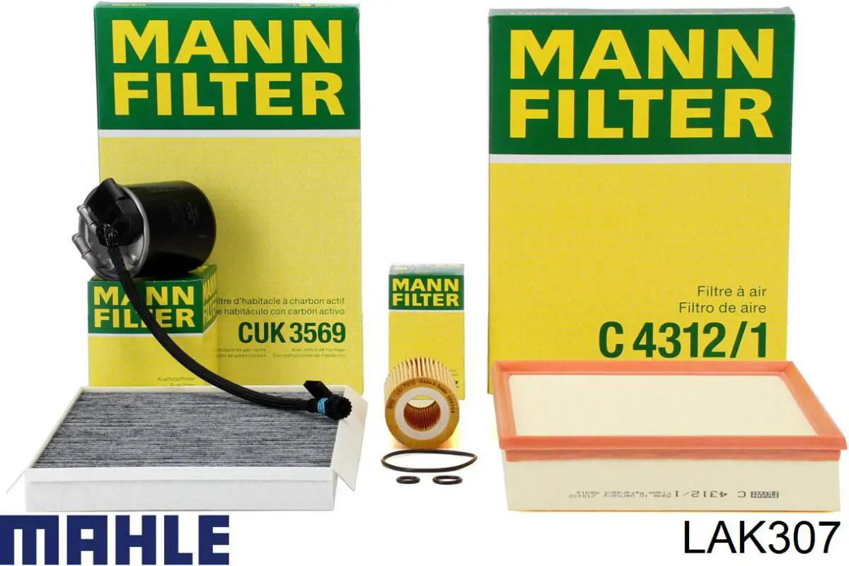 Купить LAK307 Mahle Original Фильтр салона угольный