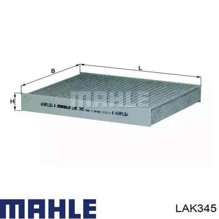 Фильтр салона LAK345 Mahle Original