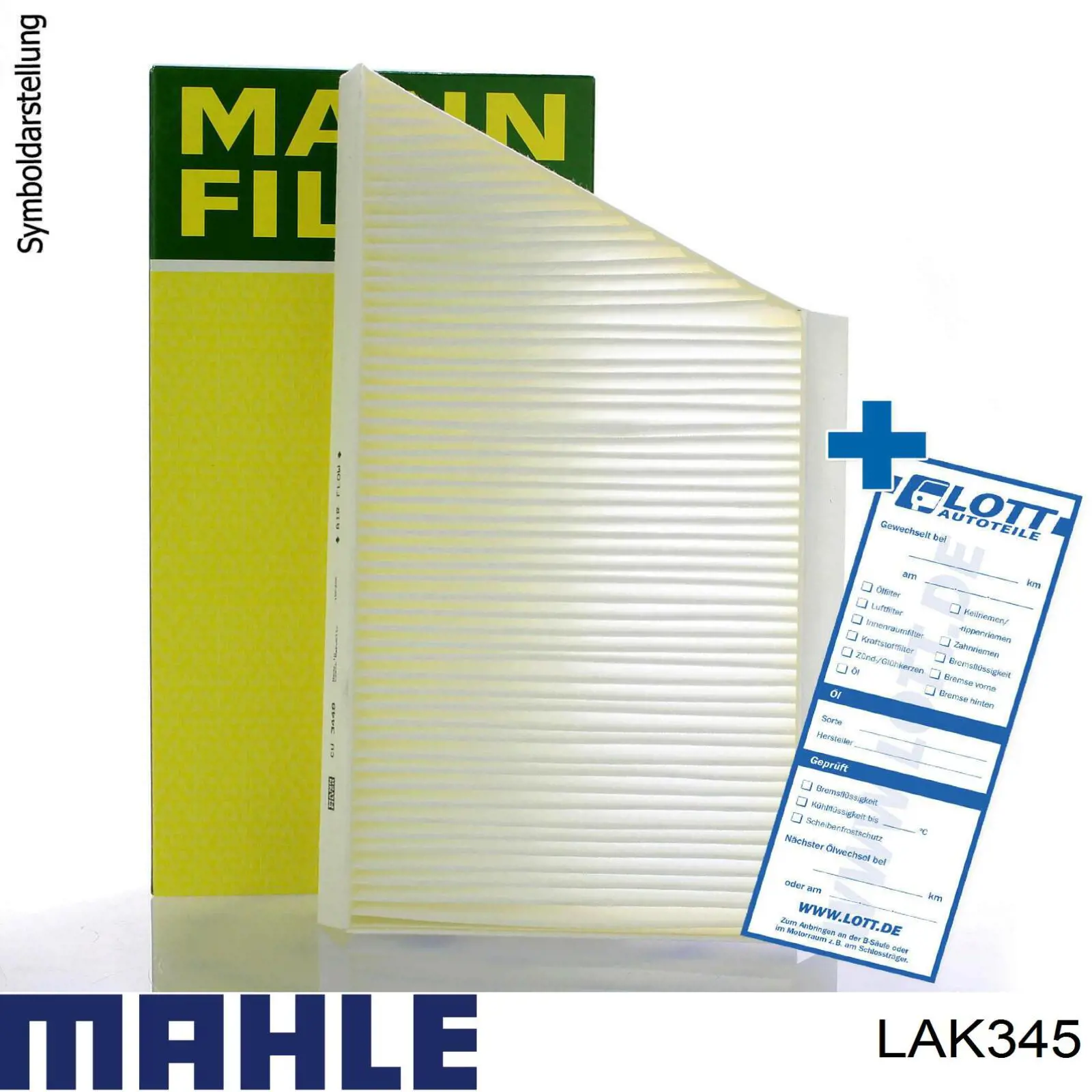 LAK345 Mahle Original Внутрисалонный фильтр