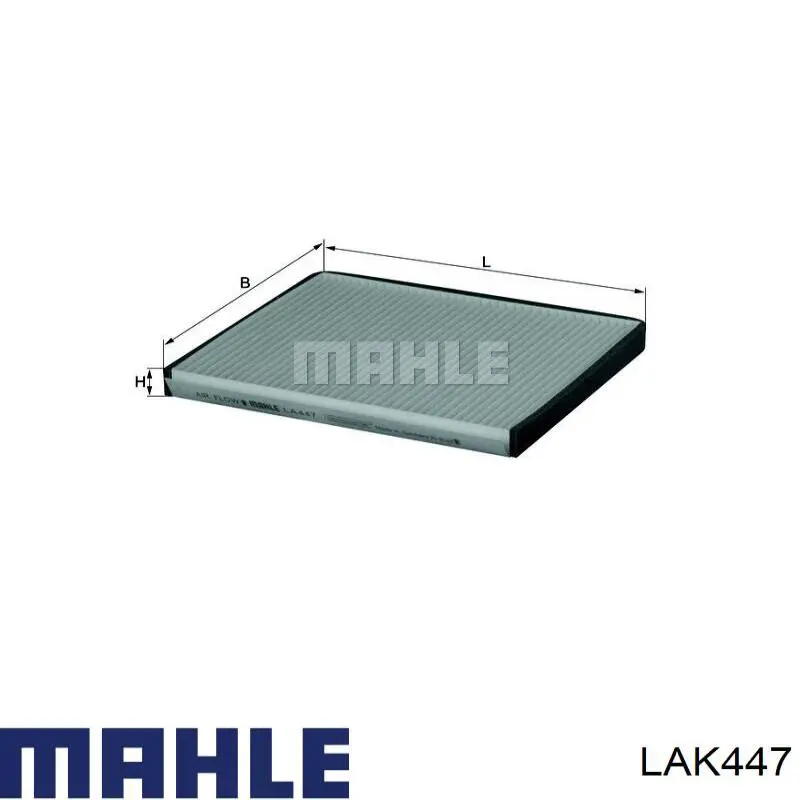 Купить LAK447 Mahle Original Фильтр салона угольный