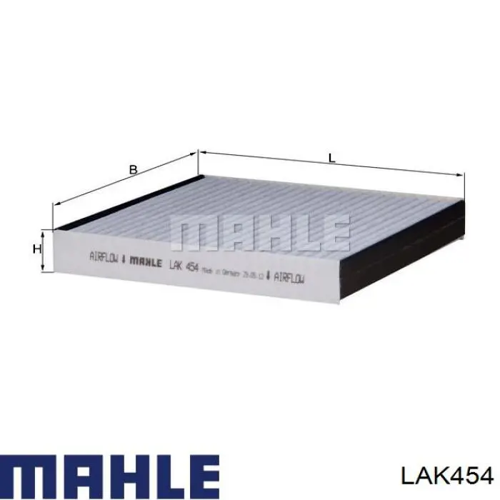 Фильтр салона LAK454 Mahle Original