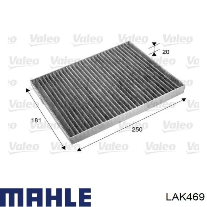 Фильтр салона LAK469 Mahle Original