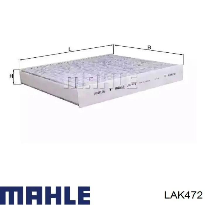 LAK472 Mahle Original фильтр салона