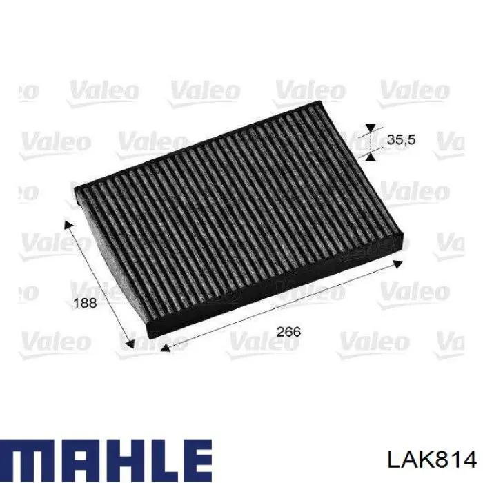 Купить LAK814 Mahle Original Фильтр салона угольный