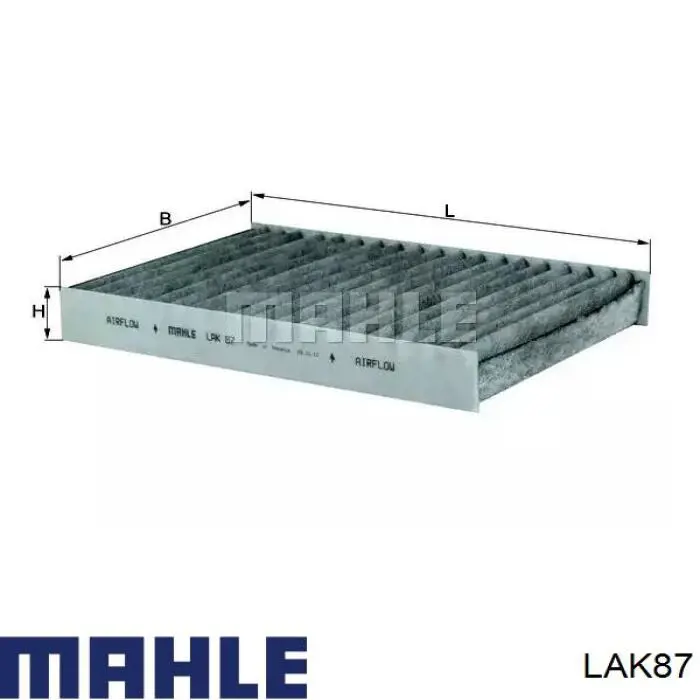 Фильтр воздушный отопителя Mahle Original LAK87 цена, от 6.04 USD