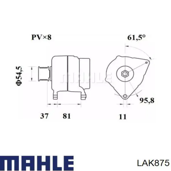 Фильтр воздушный отопителя Mahle Original LAK875 цена, от 18.22 USD