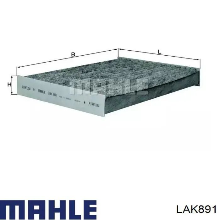 Фильтр салона LAK891 Mahle Original