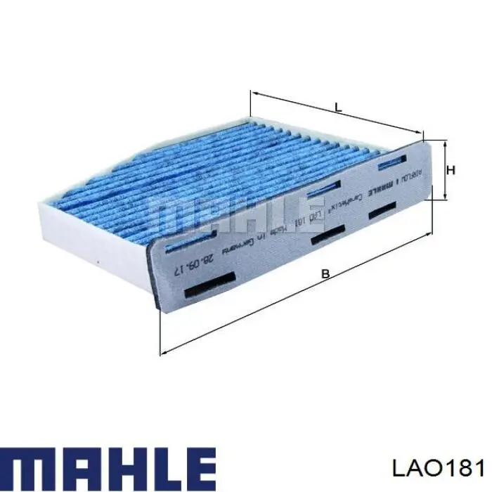 Купить LAO181 Mahle Original Фильтр салона угольный