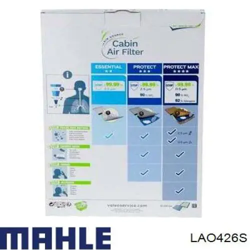 Купить LAO426S Mahle Original Фильтр салона угольный