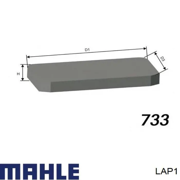 Фильтр салона LAP1 Mahle Original