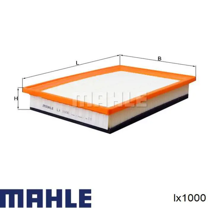 Фильтр воздушный lx1000 MAHLE
