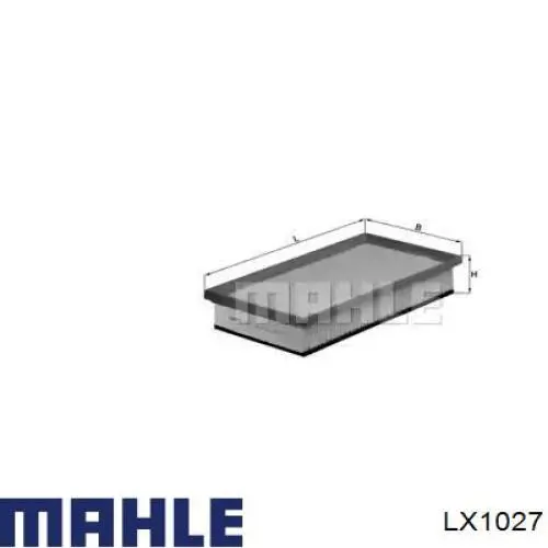 Воздушный фильтр двигателя LX1027 MAHLE