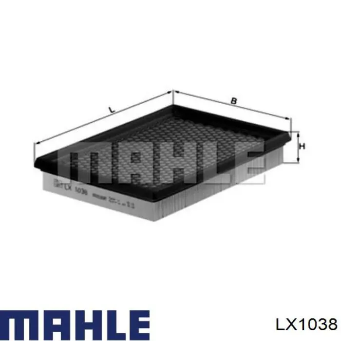 Воздушный фильтр двигателя LX1038 MAHLE