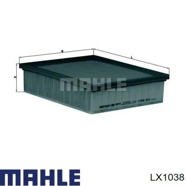 Воздушный фильтр LX1038 Mahle Original