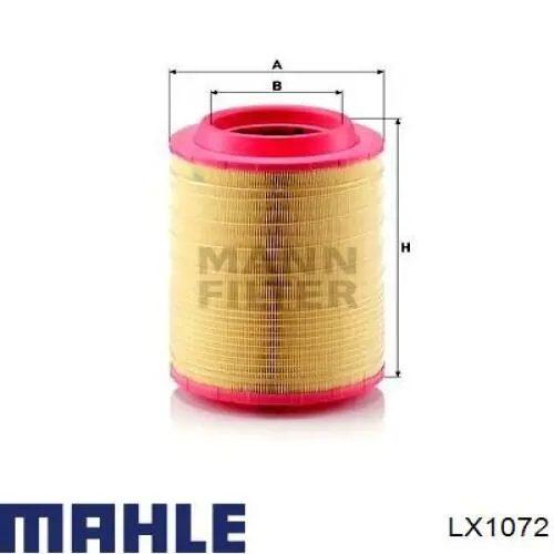 Купить LX1072 Mahle Original Автомобильный фильтр воздуха