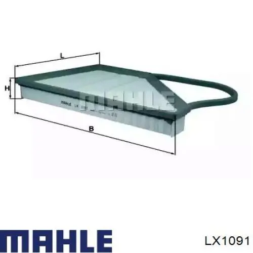 Воздушный фильтр LX1091 Knecht-Mahle