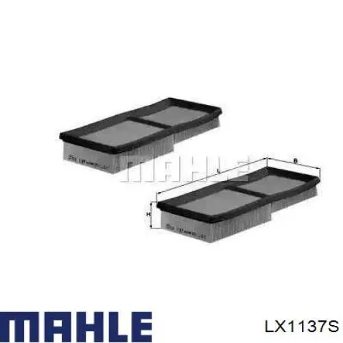 Воздушный фильтр LX1137S Mahle Original