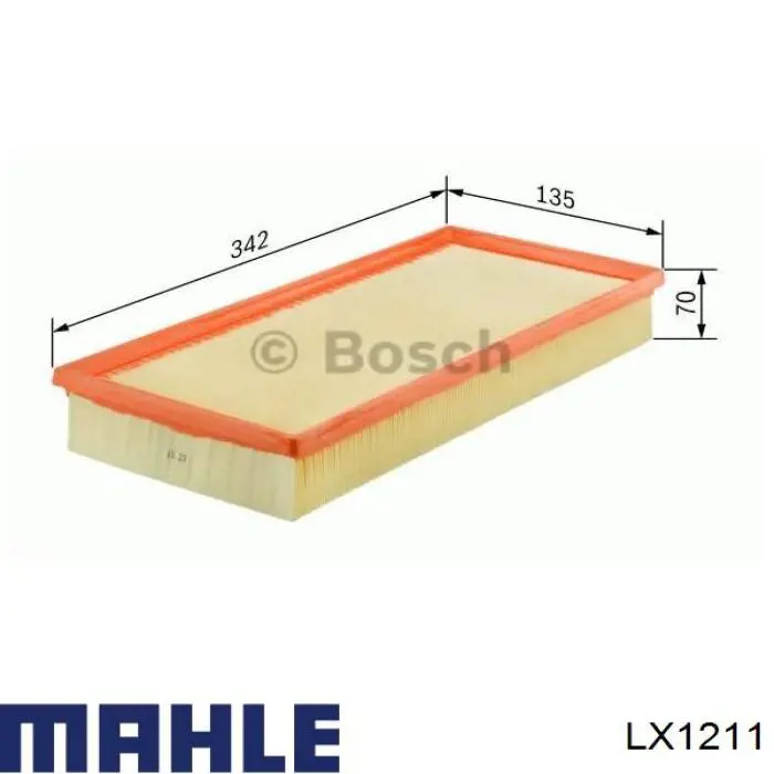 LX1211 Mahle Original Воздушный фильтр двигателя