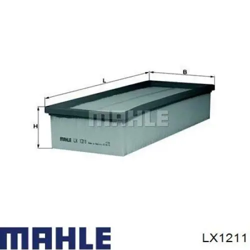 Купить LX1211 Mahle Original Автомобильный фильтр воздуха